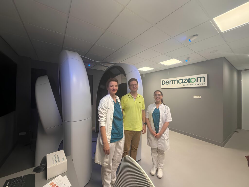 Dr. Bohdan Lytvynenko op bezoek bij Dr. Brinkmann Kliniek in Nieuwegein voor huidkankerdiagnostiek